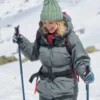 Laci J Mailey An Alpine Holiday Grey Hooded Jacket For Sale