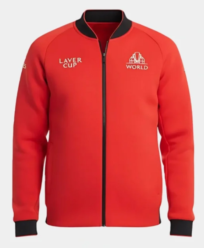 Laver Cup Taylor Fritz Red Bomber Jacket