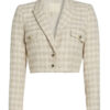 Law and Order Special Victims Unit Aimé Donna Kelly Cropped Tweed Blazer