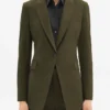 Leah Lewis Matlock S02 Green Blazer For Sale