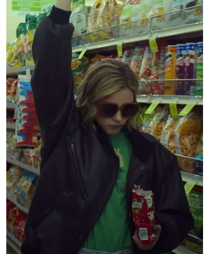 Lili Reinhart Hal & Harper Event Harper Black Leather Jacket