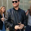 Live with Kelly and Mark Tv Series Michael Bublé Black Leather Bomber Jacket