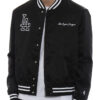 Los Angeles Dodgers County Black Varsity Bomber Jacket Men and Women
