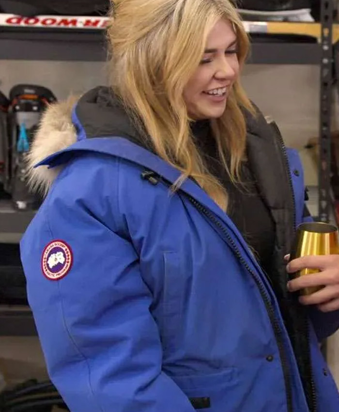 Love Is Blind Annie Lancaster Blue Parka Jacket