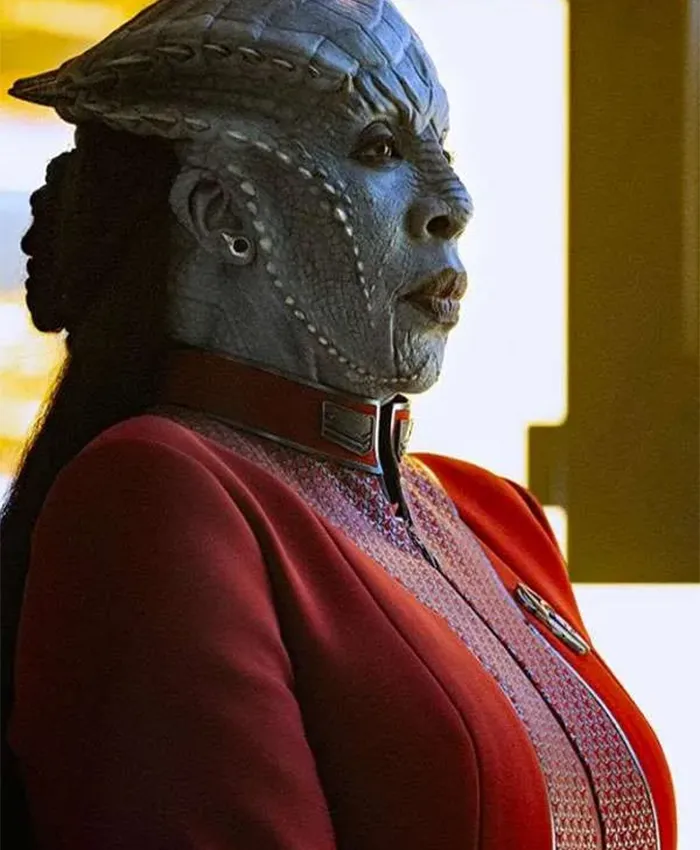 Lura Thok Star Trek Starfleet Academy S01 Red Jacket For Sale