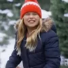 Madeleine Cox A Christmas Prayer Blue Puffer Jacket For Sale