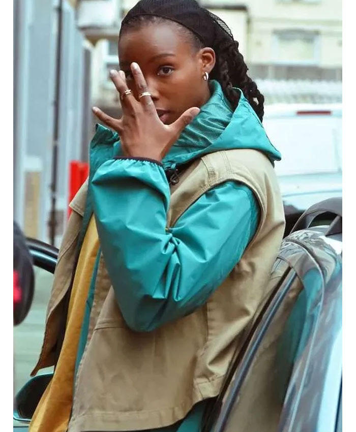 Maigret Tv Series Shaniqua Okwok Beige Cotton Vest