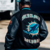 Malik Washington Rivalries Miami Dolphins Black Varsity Jacket
