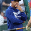 Manager Dave Roberts Los Angeles Dodgers Built For Fall Blue Pullover Hoodie