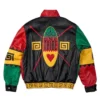Martin Lawrence Jeff Hamilton Multicolor Leather Jacket For Sale