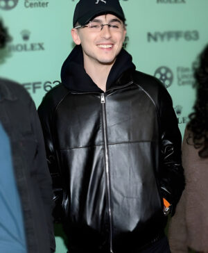 Marty Supreme Premiere Timothée Chalamet Leather Jacket