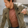 Max Atomic Series Alfie Allen Brown Suede Jacket