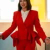 Maya Rudolph Loot S03 Red Peplum Blazer
