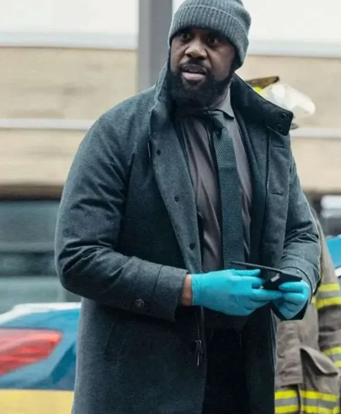 Mayor of Kingstown Derek Webster Grey Wool Jacket