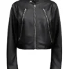 Michael Buble The Voice S28 Black Leather Jacket For Sale