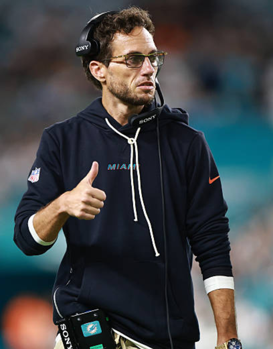 Mike McDaniel Miami Dolphins Rivalries Collection Blue Hoodie