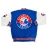 Montreal Expos Blue and White Wool Varsity Jacket