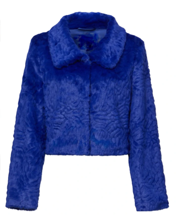 Morgan Gillory High Potential S02 Blue Fur Jacket For Sale