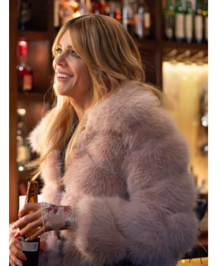 Morgan Gillory High Potential S02 Pink Fur Jacket