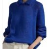 Morgan Nobody Wants This S02 Blue Collared Sweater For Sale