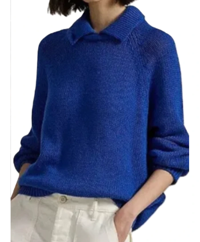 Morgan Nobody Wants This S02 Blue Collared Sweater For Sale