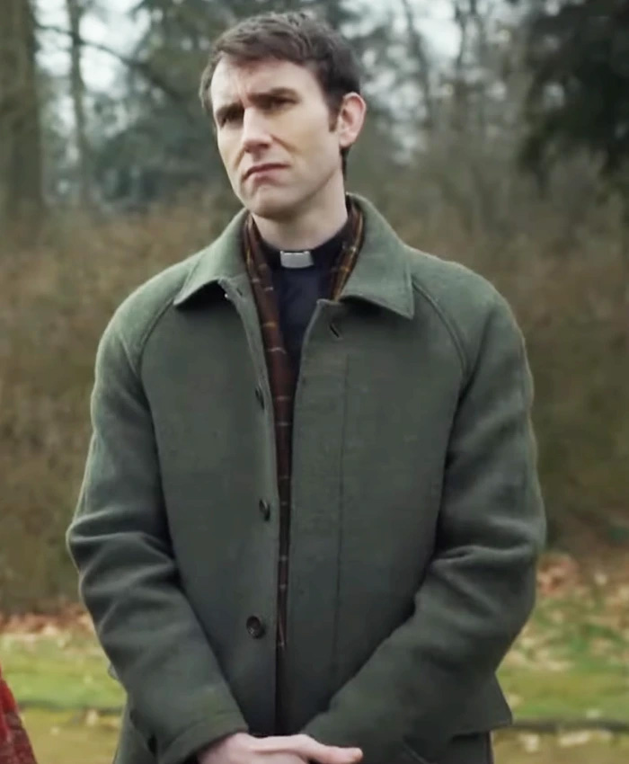 Murder Before Evensong Matthew Lewis Green Wool Coat