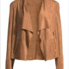 Murder in a Small Town Camryn Manheim Brown Suede Leather Jacket