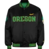 NCAA Dan Lanning Oregon Ducks Black Satin Varsity Jacket