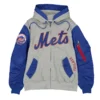 NY Mets Heather M-1 hooded jacket