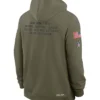 New York Jets 2025 Salute To Service Sideline Olive Hoodie For Sale
