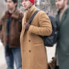 Nick Jonas A Very Jonas Christmas Movie Brown Wool Trench Coat