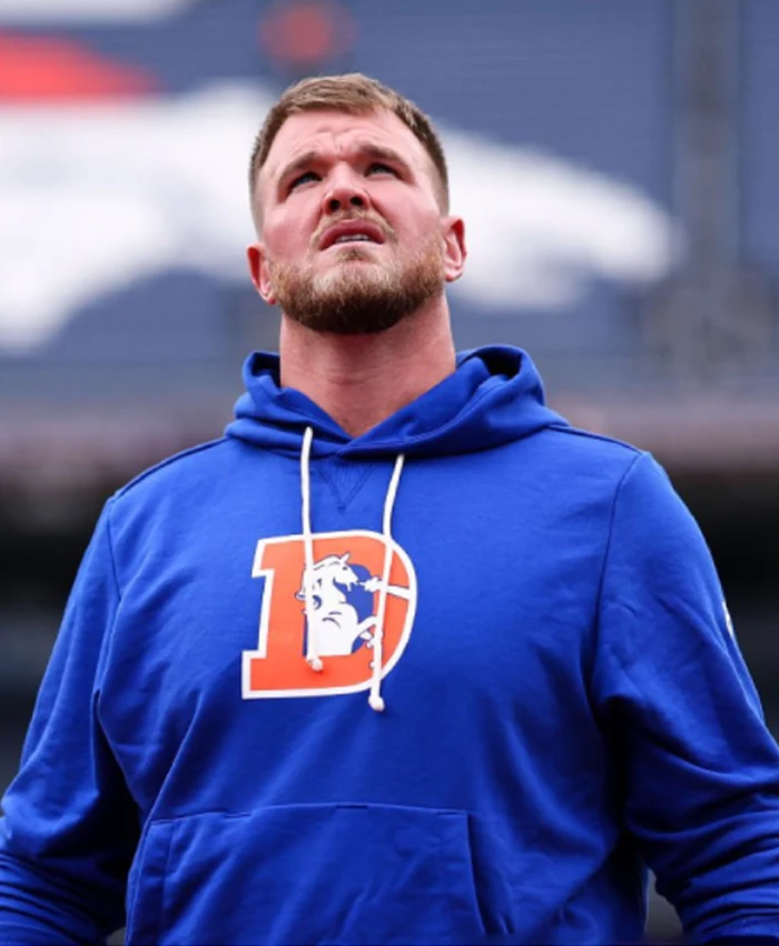 Nike Denver Broncos Sideline Royal Hoodie For Sale