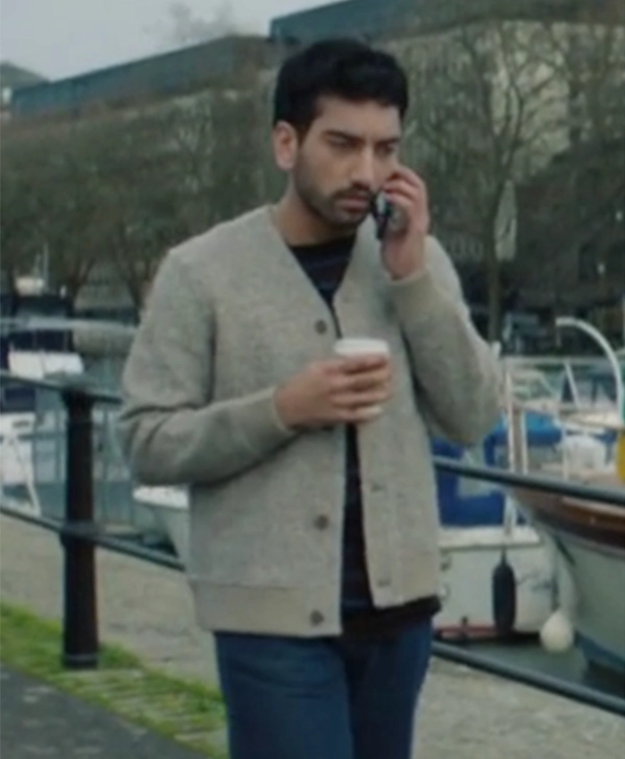 Noa Film Club S01 Beige Bomber Jacket