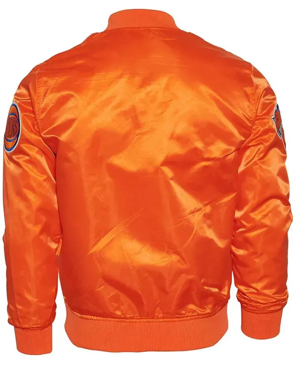Ny Knicks Orange satin Jacket
