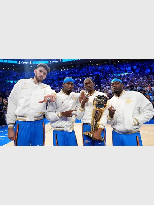 Oklahoma City Thunder 2025 Finals Champions Ceremony Jacket
