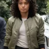 Olivia Swann NCIS Sydney S02 Olive Green Bomber Jacket
