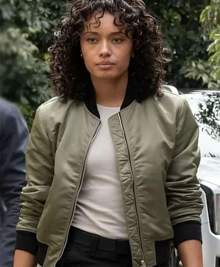 Olivia Swann NCIS Sydney S02 Olive Green Bomber Jacket
