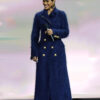 One Battle After Another Movie Event 2025 Perfidia Blue Mohair Coat