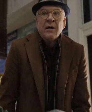 Only Murders in the Building Steve Martin Brown Coat