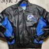 Oversized Detroit Lions Leather Jacket