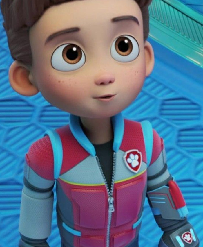 PAW Patrol The Mighty Movie Ryder Red Leather Jacket