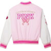 PINK x LoveShackFancy Reissued Boyfriend Letterman Varsity Jacket