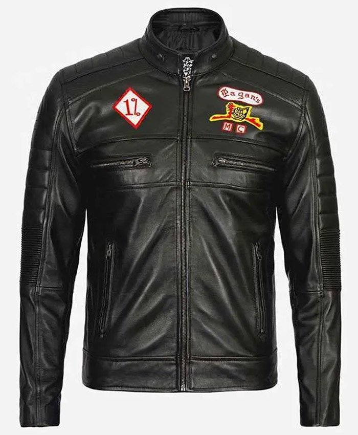 Pagan MC Black Leather Jacket