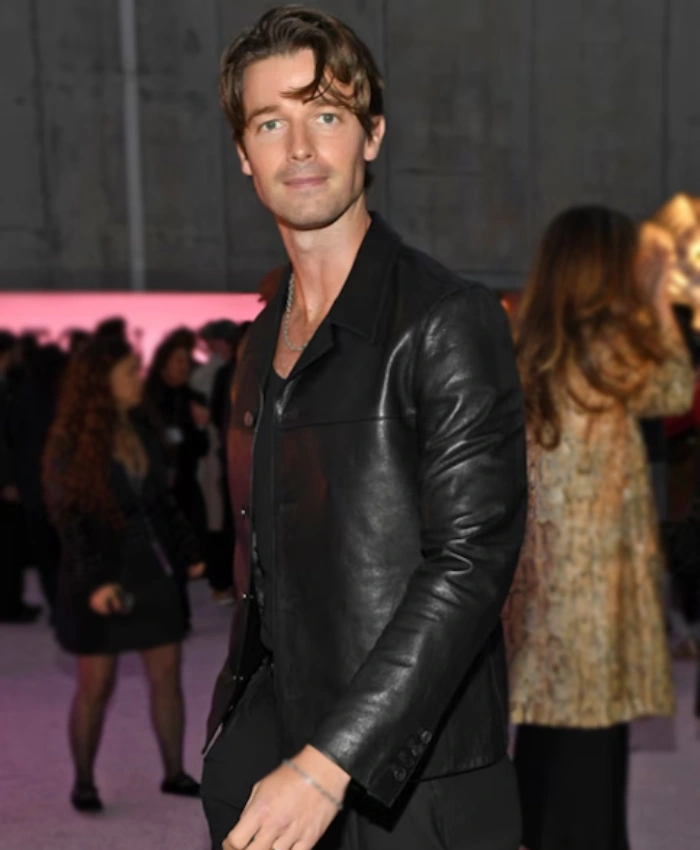 Patrick Schwarzenegger VSFS Black Leather Jacket