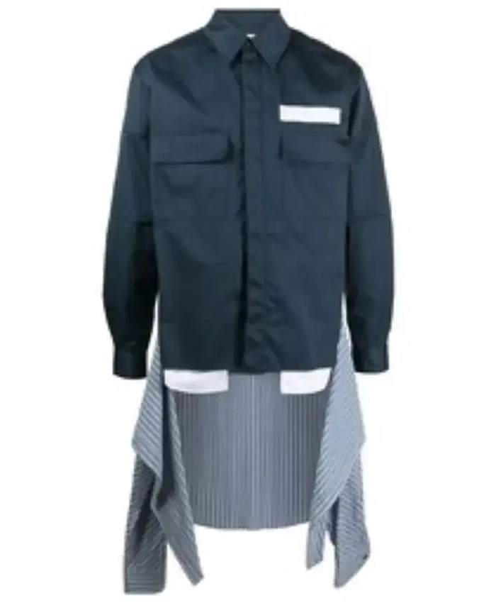 Peyton Kyle The Voice S28 Green Waist Tie Layered Shirt For Sale