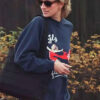 Princess Diana Fly Virgin Atlantic Printed Blue Sweatshirt