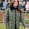 Princess of Wales Catherine Green Quilted Jacket