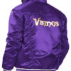Purple Minnesota Vikings Silver Tab Trucker Satin Starter Jacket