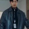 Queen Mantis Cha Soo-yeol Leather Bomber Jacket