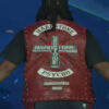 Rapper Don Toliver Hardstone Psycho Maroon Leather Vest